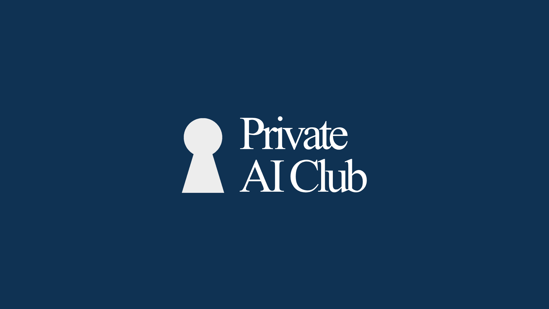 Private AI Club visual identity